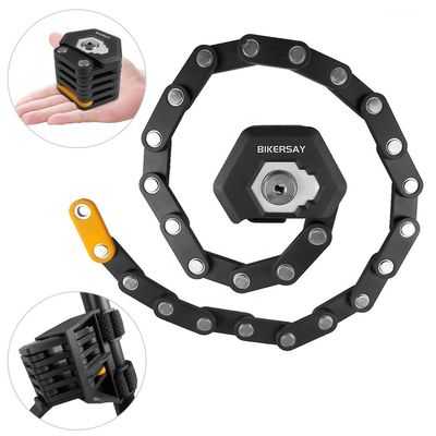 دوچرخه کوهستانی دوچرخه جاده ای قفل تاشو ضد سرقت 85 سانتی متر با 3 کلید