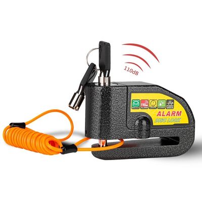 110dB آلارم لرزش دوچرخه قفل موتورسیکلت برای ضد سرقت امنیت ضد آب