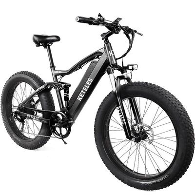 قاب آلومینیوم آلیاژ 48V 13AH باتری لیتیوم چاق تایر دوچرخه برقی با موتور 1000W