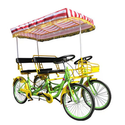 فریم فولادی 26'' Tandem 4 چرخ بزرگسالی جاده ای دوچرخه گردشگری برای ساحل گردشگری دوچرخه سواری