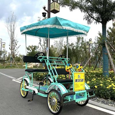 فریم فولادی 26'' Tandem 4 چرخ بزرگسالی جاده ای دوچرخه گردشگری برای ساحل گردشگری دوچرخه سواری