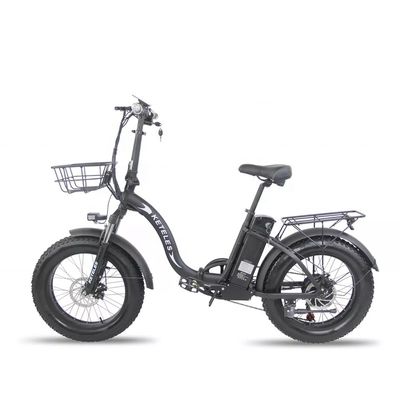 موتور 250W 15AH باتری لیتیوم دوچرخه برقی تاشو با یک لاستیک چاق 20x4.0 اینچی