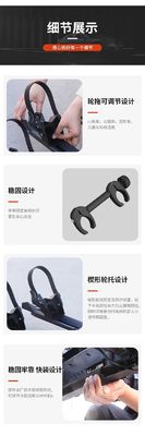 لوگو سفارشی Universal Folding Rear Bike Carrier Rack برای دوچرخه های جاده ای و کوهستانی