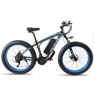 1000W موتور 18AH باتری 26&quot; چاق تایر دوچرخه برقی دامنه در هر قدرت 31 60 کیلومتر