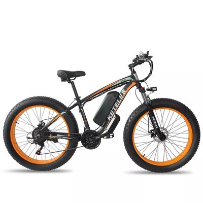 1000W موتور 18AH باتری 26&quot; چاق تایر دوچرخه برقی دامنه در هر قدرت 31 60 کیلومتر