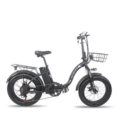انبار اتحادیه اروپا 1000W 20x4.0 چاقو تایر تاشو دوچرخه برقی با باتری لیتیوم 48V 18Ah