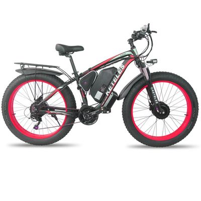 KETELES K800 دوچرخه چاق الکتریکی 1000W 17.5AH باتری 26x4.0 اینچ دو موتور دو چرخ