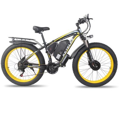 KETELES K800 دوچرخه چاق الکتریکی 1000W 17.5AH باتری 26x4.0 اینچ دو موتور دو چرخ