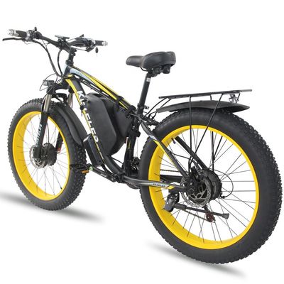 26AH 2000W قدرت بالا دو چرخ دو موتور دو موتور دوچرخه برقی با 26x4.0 اینچ لاستیک چربی