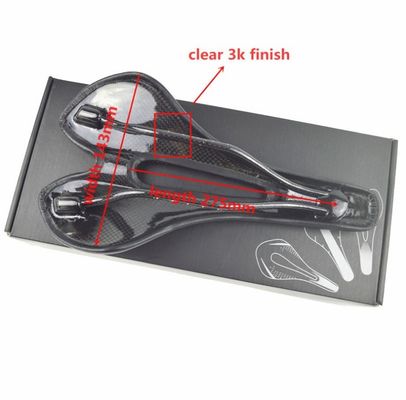 کم وزن 139 گرمی بالش دوچرخه با فیبر کربن کامل برای همه فصل ها صندلی دوچرخه جاده ای