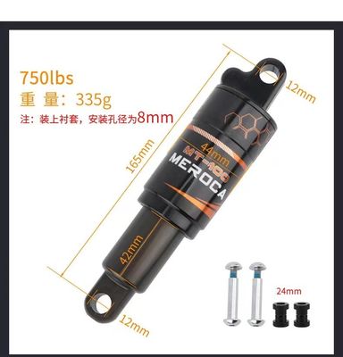 MEROCA MTB جذب شوک عقب 125/150/165/190mm 750/850/1000LBS روغن بهار برای دوچرخه های کوهستانی