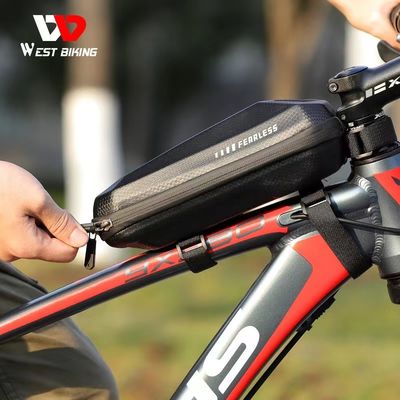 WEST BIKING 1-1.5L کیسه دوچرخه ضد آب EVA پوسته سخت و 145g برای قاب دوچرخه جاده ای