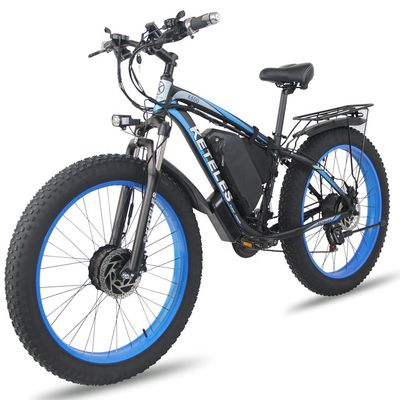 26AH 2000W قدرت بالا دو چرخ دو موتور دو موتور دوچرخه برقی با 26x4.0 اینچ لاستیک چربی