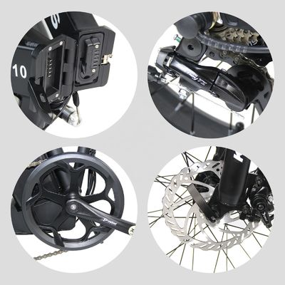 دوچرخه برقی تمام زمینه ای 1000W 13AH با لاستیک 20x4.0 اینچ چاق و زمان شارژ سریع