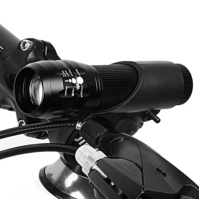 3 در 1 USB قابل شارژ LED ضد آب فوق العاده روشن زوم چراغ جلو چراغ عقب وزن 50g