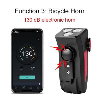 USB قابل شارژ LED چراغ جلو دوچرخه دوچرخه Horn حامل تلفن Powerbank برای سوار شدن شب