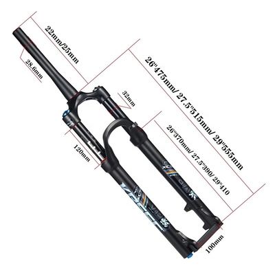 چنگال جلویی دوچرخه 26/27.5/29&quot; مجموعه ترکیبی چنگال ماندگار ارائه شده ≥2
