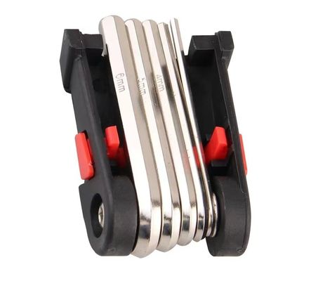 18 در 1 ابزار تعمیر دوچرخه مجموعه ششمگونی پیچ پیچ کلید Hex Spoke زنجیر حذف ابزار ضروری دوچرخه 280g