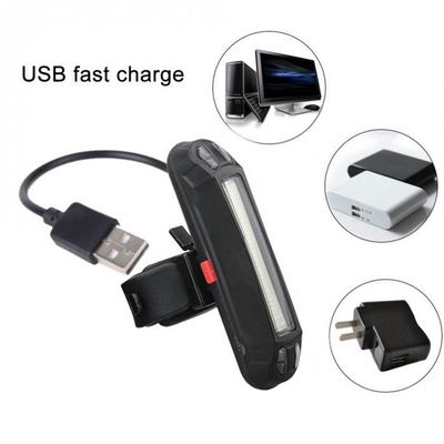 لامپ ال ای دی USB قابل شارژ مجدد دوچرخه دم ستاره دنباله دار برای نصب ABS PC قرار دادن صندلی
