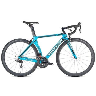 دوچرخه جاده ای 16 سرعت کربن R2000-700C دوچرخه مسابقه ای با فیبر کربن کامل با طول 1.7m