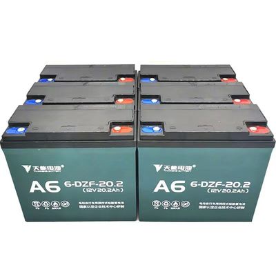 باتری 12V20.2Ah 6-DZF-20.2 بارگذاری خشک بسته شده GEL اسید سرب برای اسکیت بورد الکتریکی