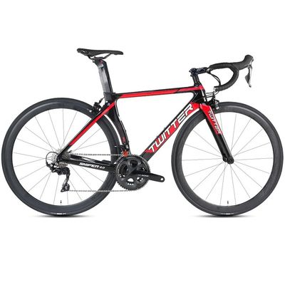 دوچرخه جاده ای 16 سرعت کربن R2000-700C دوچرخه مسابقه ای با فیبر کربن کامل با طول 1.7m