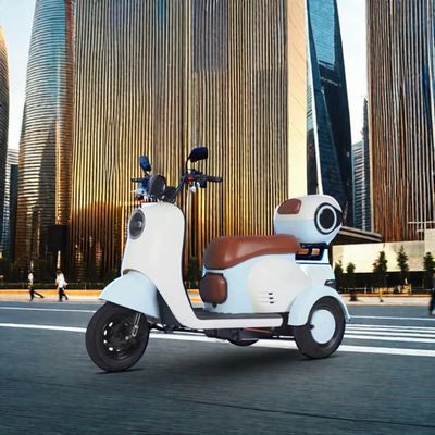 600W قدرت موتور 3 چرخ اسکوتر برای بزرگسالان مرکز عقب موقعیت موتور باتری یکپارچه