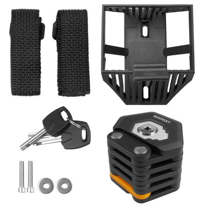 دوچرخه کوهستانی دوچرخه جاده ای قفل تاشو ضد سرقت 85 سانتی متر با 3 کلید