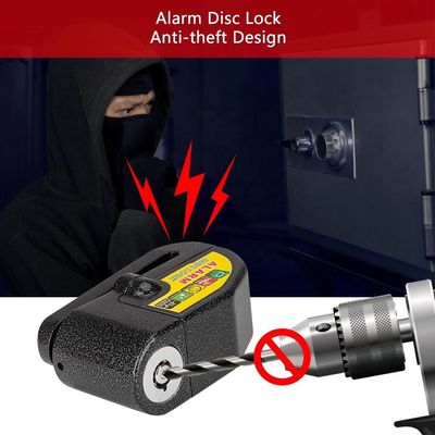 110dB آلارم لرزش دوچرخه قفل موتورسیکلت برای ضد سرقت امنیت ضد آب