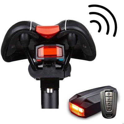 COB منبع نور روشن کنترل از راه دور بی سیم هشدار ضد سرقت دوچرخه با صدا 110dB