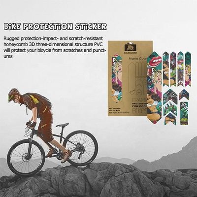 برچسب های دوچرخه PVC برای محافظت از قاب ضد لغز MTB و طراحی سفارشی دوچرخه جاده ای