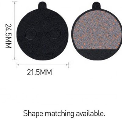35x30.5mm پد ترمز فلزی قرمز برای رزین MTB دوچرخه کوهستانی پد ترمز دیسک روتور