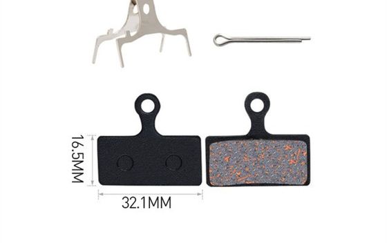35x30.5mm پد ترمز فلزی قرمز برای رزین MTB دوچرخه کوهستانی پد ترمز دیسک روتور