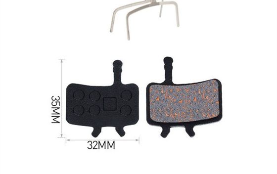 35x30.5mm پد ترمز فلزی قرمز برای رزین MTB دوچرخه کوهستانی پد ترمز دیسک روتور