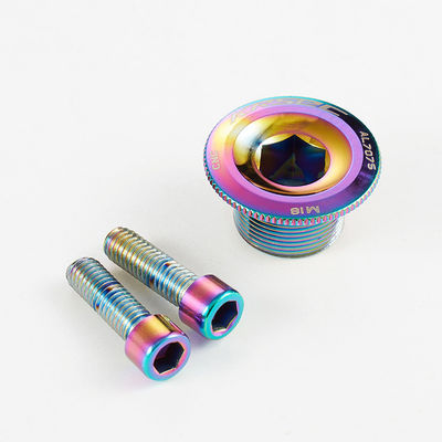 دسته CRANK 2021 قطعات رنگارنگ آلومینیوم دوچرخه M18/M20 MTB Crankset Cover Screw