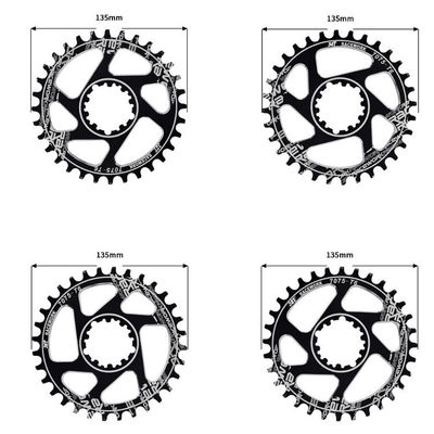RACEWORK 32T 34T 36T 38T حلقه زنجیره ای برای MTB GXP Crank 170mm و 68MM
